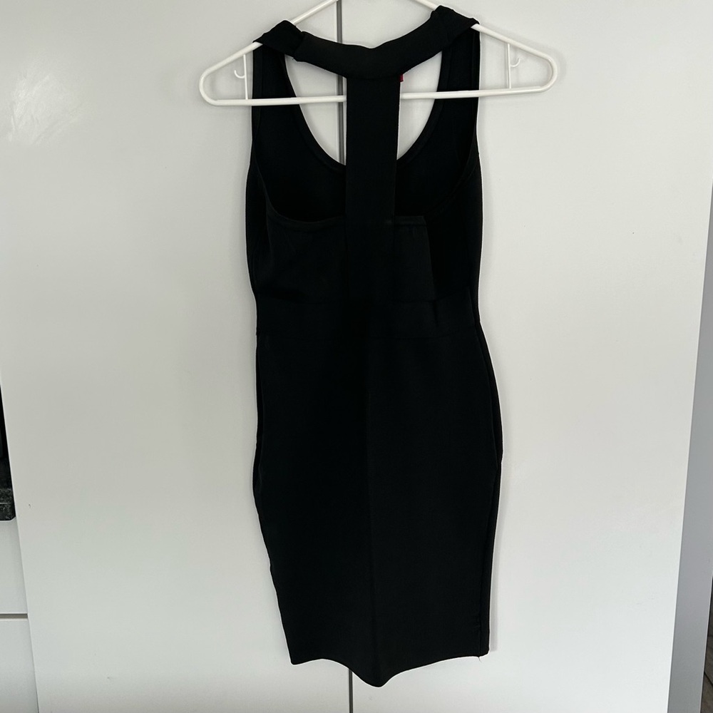 WOW Couture Elegant Black Sleeveless Mini Dress, Size S - Picture 2 of 7